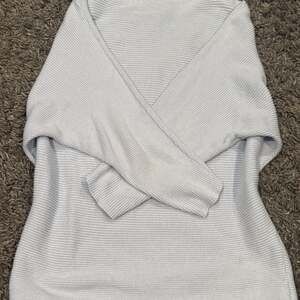 CeCe Light Blue Scoop Neck Cotton Pullover Sweater